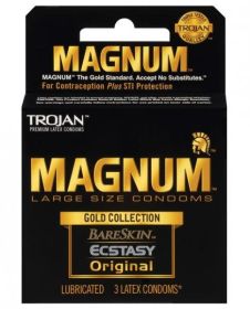 Trojan Magnum Large Size Condoms Gold Collection 3 Pack (SKU: TCN-7605-29EA) Trojan Magnum Large Size Condoms Gold Collection 3 Pack (SKU: TCN-7605-29EA)